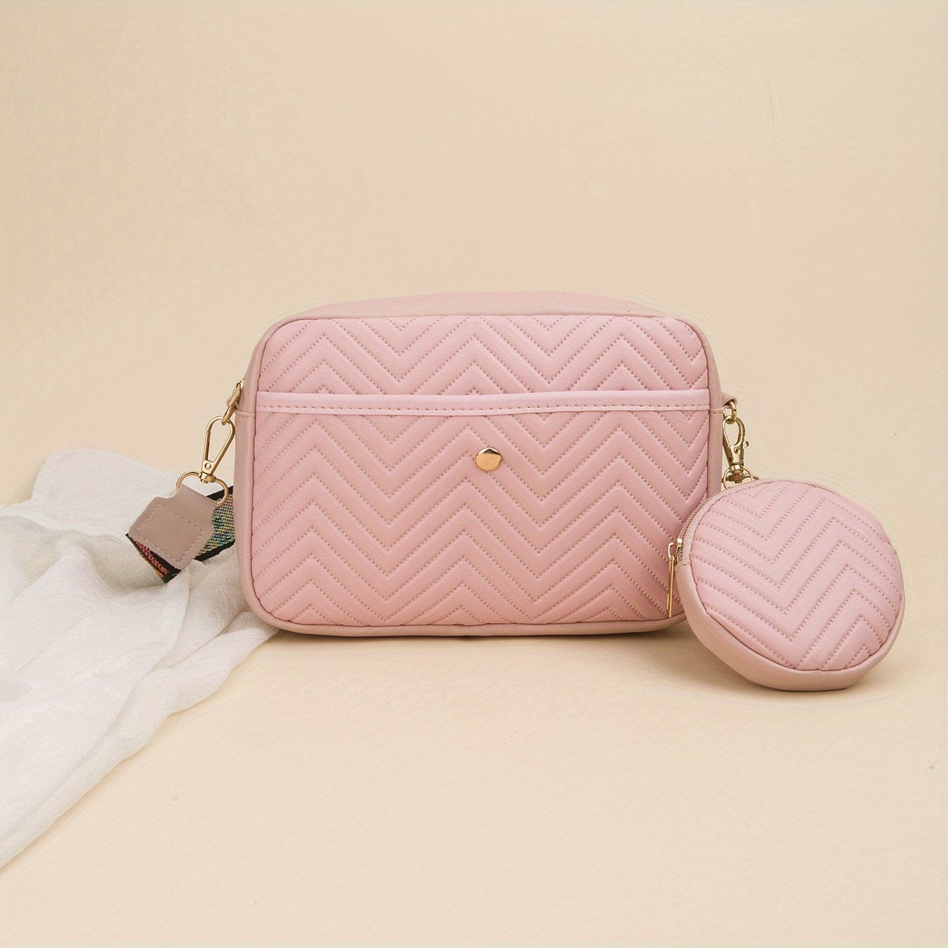 Lively® Sac à bandoulière matelassé avec porte-monnaie